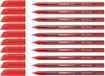 Schneider Vizz balpen (voor gemakkelijk en snel schrijven, schrijfkleur: rood, lijnbreedte M) 10 stuks