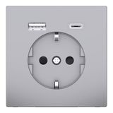 Merten Schuko Steckdose mit USB Ladegerät MEG2367-6036