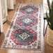Safavieh Bright & Modern Indoor/Outdoor Geweven Vloerkleed, Montage Collectie, MTG236, Rust & Multi, 69 x 244 cm