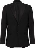 WE Fashion Heren slim fit tuxedo blazer Black 44
