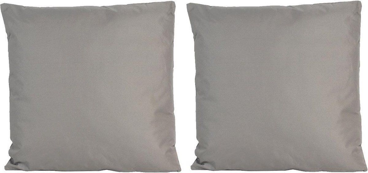 Anna's Collection Set of 4 Cushions Grey 45x45cm - Indoor & Outdoor