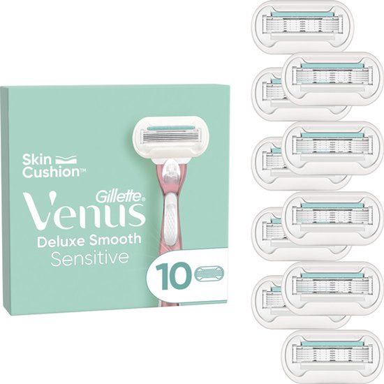 Gillette Venus Scheermesjes Deluxe Smooth Sensitive - 10 Navulmesjes