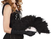WIDMANN MILANO Party Fashion - Waaier met veren, kostuum, accessoire, jaren 20, carnaval, themafeest