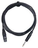 Pronomic Stage XFJ-2.5 Microfoonkabel XLR/Jack 2, 5 m Zwart, 3mm mono jack