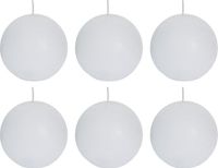 Spaas Bougie Blanche 6 Pièces 8cm 24 Heures de Combustion