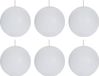 Spaas Bougie Blanche 6 Pièces 8cm 24 Heures de Combustion