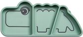 Done by Deer assiette à collation Stick&Stay Croco vert