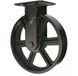 Maclean roue pivotante - Noir - Fonte - Ø200mm - Capacité de charge 400kg