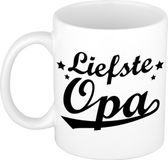 Shoppartners Bv Liefste opa tekst cadeau mok - sterren beker - 300 ml
