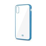 Celly Laser Matt Hoesje voor Apple iPhone XS Max - Transparant/Blauw