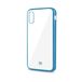 Celly Laser Matt Hoesje voor Apple iPhone XS Max - Transparant/Blauw