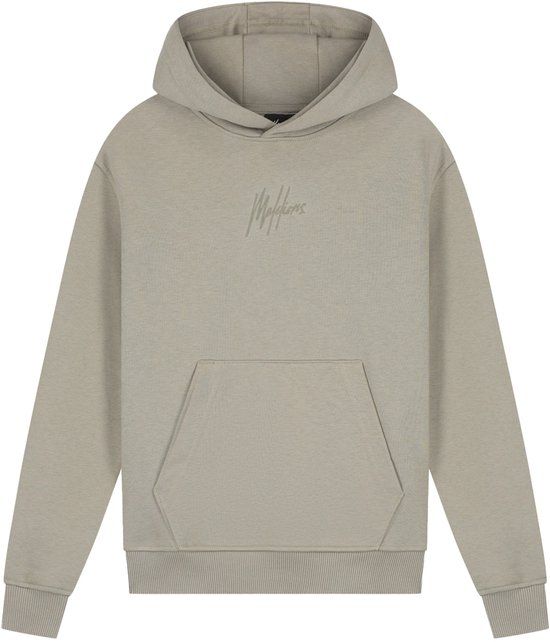 Malelions striped signature hoodie in de kleur groen.