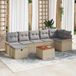 Maison Exclusive - Ensemble de jardin 8 pièces, beige, en polyrotin