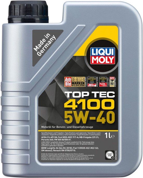 Liqui Moly Top Tec 4100 5W40 C3 - 1L Motor Oil