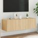 Prolenta Maison Exclusive - TV-meubel met LED-verlichting, Sonoma-eikenhout, 100x35x31 cm