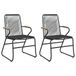 VidaXL Tuinstoel Terras Polyvinyl chloride (PVC), Staal, Teak