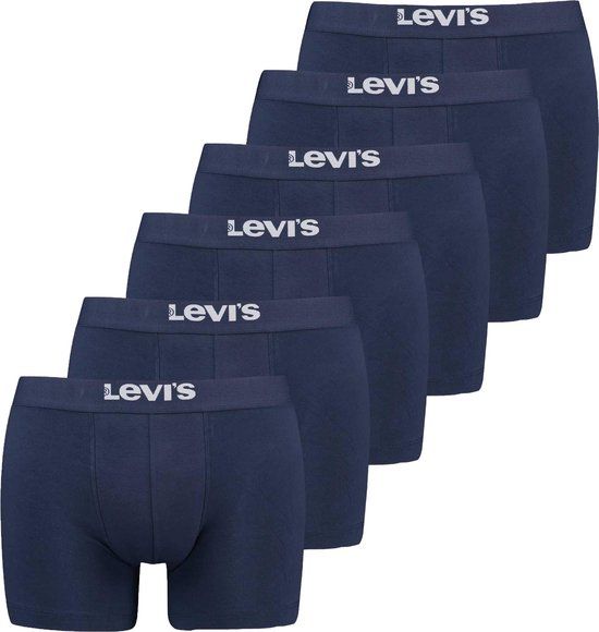 LEVIS Boxershorts SOLID BASIC BOXER BRIEF ORG CO 6P - Navy - XXL (Set van 6)