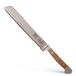 GÜDE Solingen Broodmes linkshandig gesmeed, 21 cm, vaten eikenhout, ALPHA VAT EIKEN, dubbele bolster, Handgemaakt Duitsland