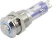 TRU COMPONENTS TC-6647576 LAS4GQH-11E/B/24V/S Druktoets 48 V 2 A 1x uit/(aan) Moment Blauw 1 stuk(s)
