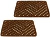 Benson Schoenen borstelmat - 2x - marron - 40 x 60 cm