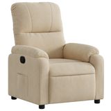 VidaXL Accent Chair Microfiber Cream