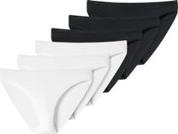 uncover by SCHIESSER Schiesser Uncover Slip Set van 6 Zwart/Wit Dames L
