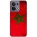 1001 coques Oppo Bedrukt siliconen hoesje compatibel met Oppo Reno 8 5G Drapeau maroc