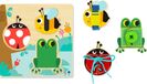 Tooky Toy Tableau d'apprentissage en bois : Jouet de tri Train