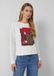 s.Oliver T-shirt à manches longues et imprimé pour femmes, écru, taille 42