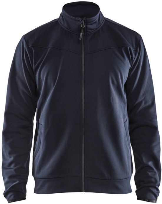 Blåkläder Service sweatshirt met rits 3362-2526 - Donker marineblauw/Zwart - 4XL