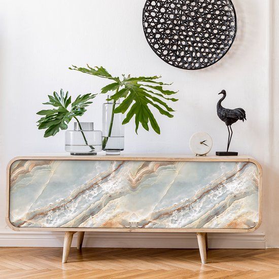Ambiance Sticker Santiago marmeren meubelsticker, 60 x 90 cm