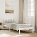 Maison Exclusive - Lit en bois massif, extra long, sans matelas, blanc, 80x210 cm, en pin
