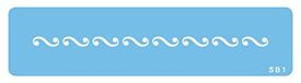 JEM Scroll Border Stencil