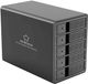 Renkforce RF-6647600 8.9 cm (3.5 Zoll) Festplattengehäuse 5 Bay 3.5 Zoll USB-A (USB 3.0) (RF-6647600)