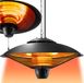 Tectake® Hangende infraroodstraler - Plafondverwarmer - 2500W