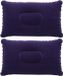 Unyqoos® Set de deux coussins gonflables ergonomiques pour le voyage et la détente - lilas