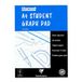 Clairefontaine J6Q4BZ Chartwell gelijmd blok 50V A4 70g millimeterpapier 5mm