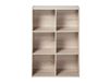 Étagère de rangement 6 cases - l61 x h91 cm - bois clair