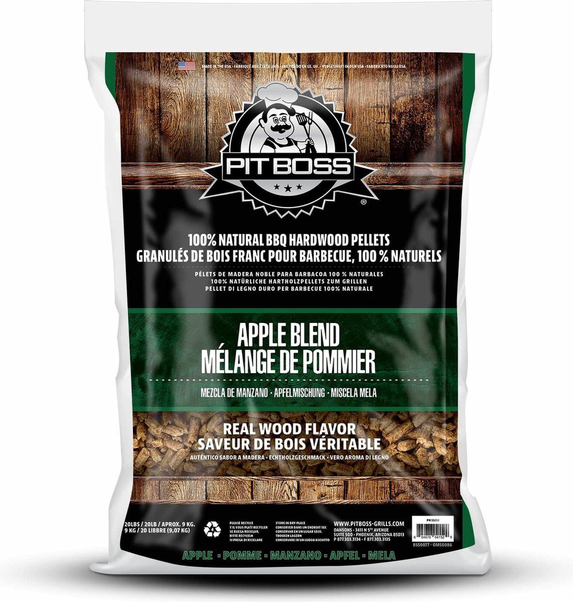 Pit Boss Apple Blend Hardwood Pellets - 9 kg