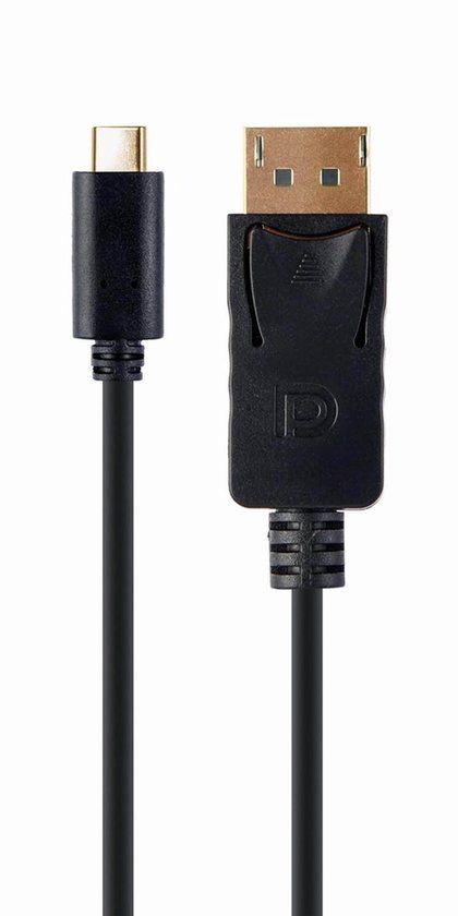 Gembird USB-C naar DisplayPort Adapter - 4K 60 Hz - 2 Meter - Zwart
