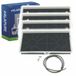 Alapure 4x Koolstoffilter voor Bosch 00461422 / 461422