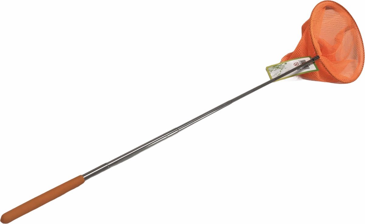 Eitech Vlindernet Insectenvanger oranje 85cm telescoopsteel