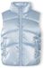 Minoti Gewatteerde Bodywarmer Meisjes Metallic - Gevoerd - Lichtblauw