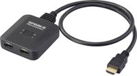 SpeaKa Professional SP-HDMIBS-100 HDMI-switch 2 poorten Ultra HD-geschikt, Bidirectioneel bruikbaar 7680 x 4320 Pixel