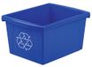 Storex 4 Gallon (15L) Recycle Bin, Blue