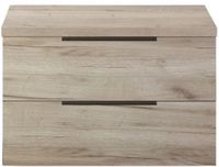 BES LED Seville Badmeubelset 80 cm - Wastafelblad Craft Oak Edge Greep