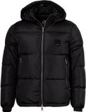 Armani Exchange Veste à capuche zippée avec poches avant - Noir