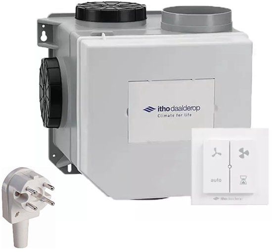 Itho Daalderop CVE-S PAK SE RFT-N ventilatorbox 375m3/h perilex stekker - 03-00839