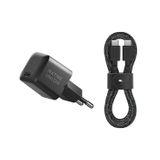 Native Union FAST30-CC-BKCOS-EU Chargeur rapide USB-C 30W avec câble USB-C vers USB-C - Noir