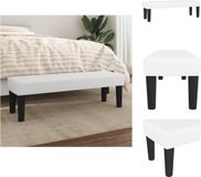 vidaXL Bankje 100x30x30 cm kunstleer wit